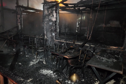 Beykoz’da şömineden çıkan yangın restoranı kullanılamaz hale getirdi