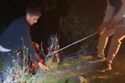 Düziçi’nde motosiklet uçuruma yuvarlandı: Sürücü zorlu operasyonla kurtarıldı