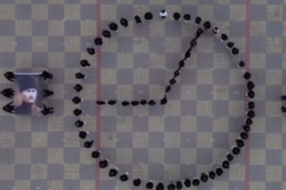 Tekirdağ’da lise öğrencilerinden duygulandıran 10 Kasım koreografisi