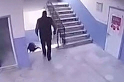 Turgutlu’da okul müdürünün otizmli öğrenciyi ittiği anlar kameraya yansıdı