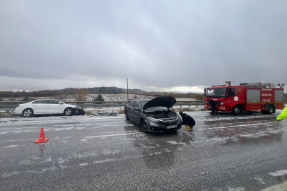 Çorum’da dolu yağışı kazaya neden oldu: 10 yaralı