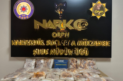 Ordu’da zehir tacirlerine darbe: 25 Kilo 200 gram metamfetamin yakalandı