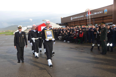 Zonguldak’ta hüzünlü tören: Şehit Kıdemli Başçavuş Nuri Özcan memleketine getirildi