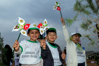 'Milli Ağaçlandırma' etkinliklerinde doğa coşkusu