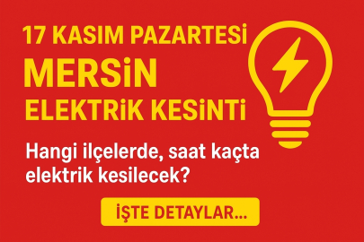17 Kasım Pazartesi Mersin elektrik kesintisi: Hangi ilçelerde, saat kaçta elektrik kesilecek?