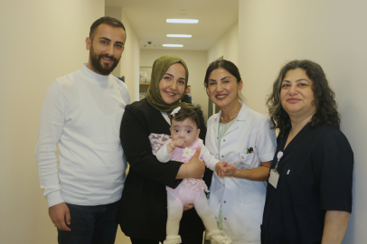 Prematüre Masal Mira, 104 günlük tedavi sonrası ailesine kavuştu