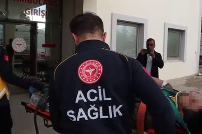 Şarampole yuvarlanan otomobildeki 5 kişi yaralandı