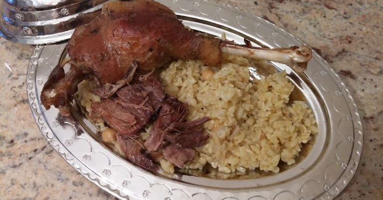 Kaz Etli Üçlü Pilav