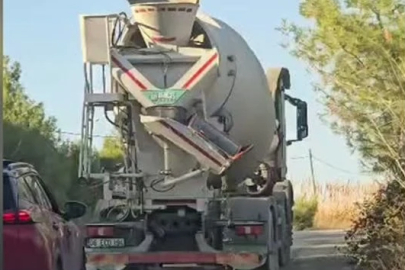 Adana'da yola beton döken mikserin bağlı olduğu firmaya 155 bin lira ceza