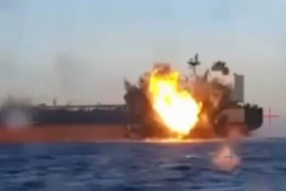 Karadeniz'deki geminin vurulma anı ortaya çıktı