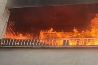 Şanlıurfa’da apartman dairesi alev alev yandı