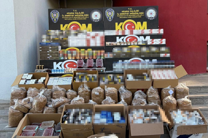 Adana'da tütün kaçakçılarına eş zamanlı baskın: 29 şüpheliye işlem yapıldı