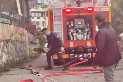 Bodrum’da sinir krizi geçiren kadın evi ateşe verdi