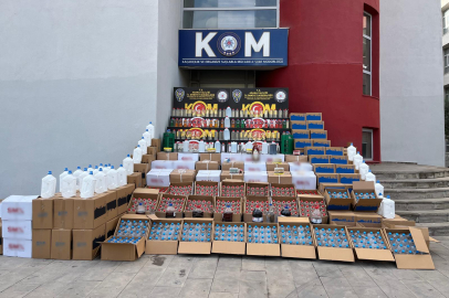 Adana'da yılbaşı öncesi sahte içkiye darbe: 4 ton alkol, 12 milyonluk çek ele geçirildi