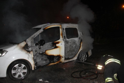 Konya’da aile tartışması: Öfkeli baba park halindeki aracını yaktı