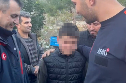 Haber alınamayan çocuğu AFAD ekipleri buldu