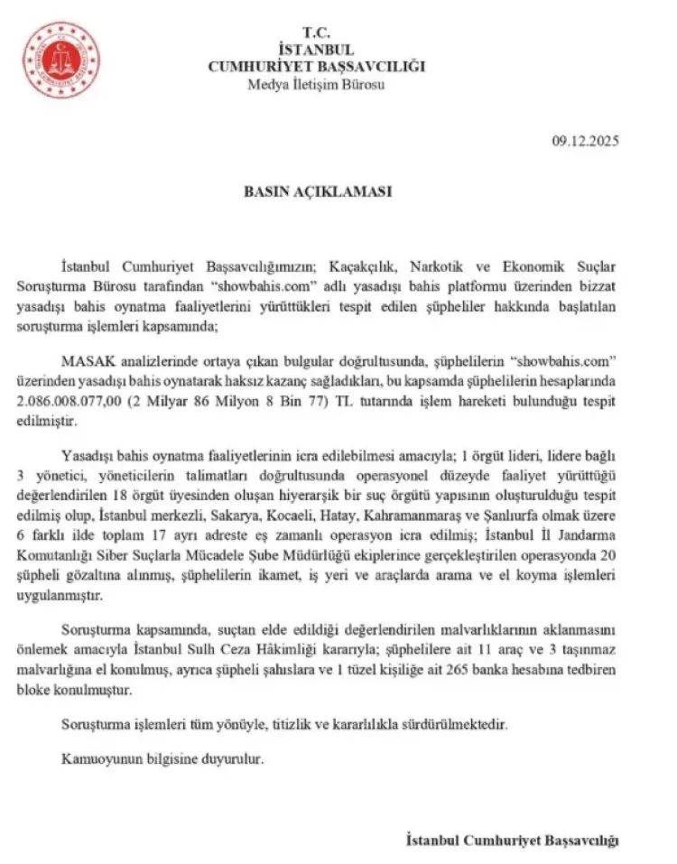 İstanbul merkezli 6 ilde yasa dışı bahis operasyonu 2 milyar liralık para trafiği deşifre edildi 2
