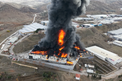 Kırıkkale'de kimya fabrikasında yangın çıktı