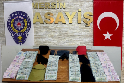 Mersin'deki soygun oyunu Adana'da bozuldu: 800 bin dolarla kaçarken yakalandılar