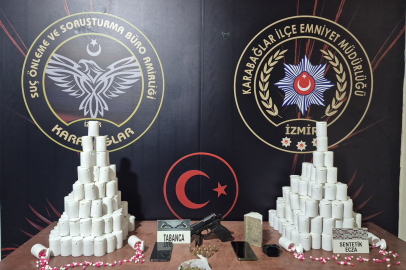 Uyuşturucu ticareti yapan sevgililer polis baskınıyla suçüstü yakalandı