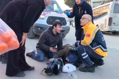 Kazada yaralanan oğul, yaralı annesine moral oldu