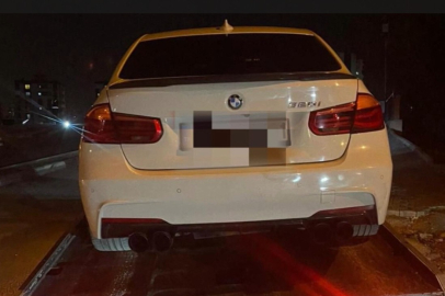 Mersin’de Abart egzoz" tespit edilen 42 araç trafikten menedildi