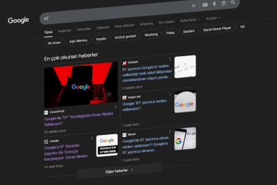 Google’a “67” yazınca ekran neden sallanıyor? Bu viral sürpriz sizi şaşırtacak!