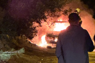 Patlayan otomobilde sürücü feci şekilde can verdi