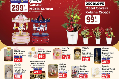 BİM YILBAŞI ÜRÜNLERİ GELİYOR: 16–19 ARALIK 2025 KATALOĞU'NDA YILBAŞI ÜRÜNLERİ VE İNDİRİMLİ FIRSATLAR DİKKAT ÇEKİYOR