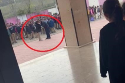 İnegöl’de okulda şiddet skandalı: Müdürün öğrenciyi darp ettiği anlar kamerada