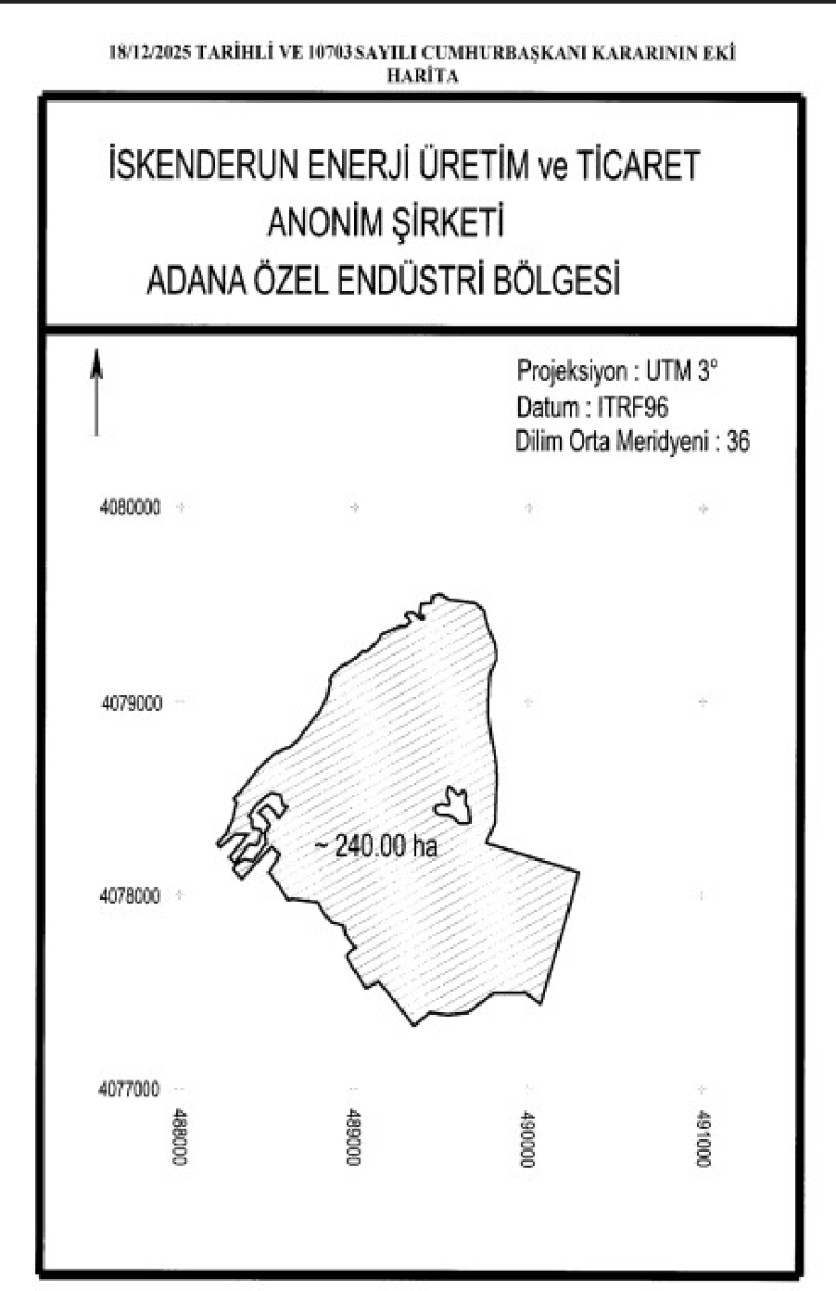 Adana Yumurtalık'ta yeni yatırım alanı Özel Endüstri Bölgesi ilan edildi 2