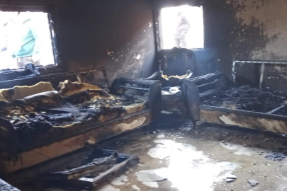 Hatay'da korkutan ev yangını: Reyhanlı'da bir ev küle döndü