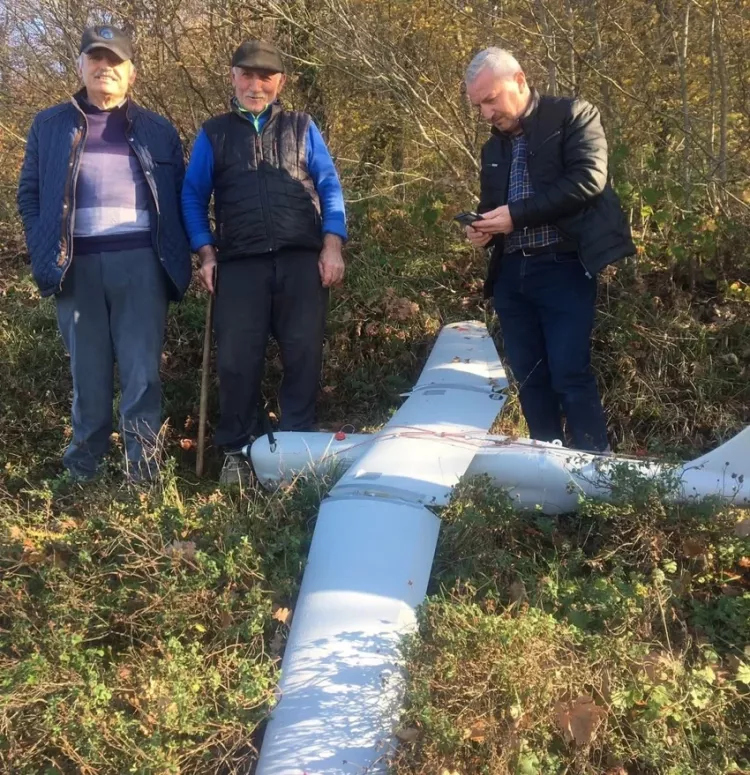 Kocaeli İzmit'te kırsal alana İHA düştü 3