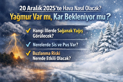 20 Aralık 2025’te hava nasıl olacak? Yağmur var mı, kar bekleniyor mu?