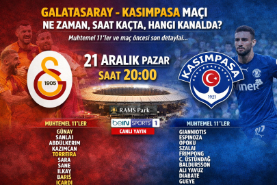 Galatasaray – Kasımpaşa maçı ne zaman, saat kaçta ve hangi kanalda? (Muhtemel 11’ler)
