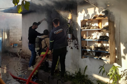 Hatay'da müstakil ev yandı