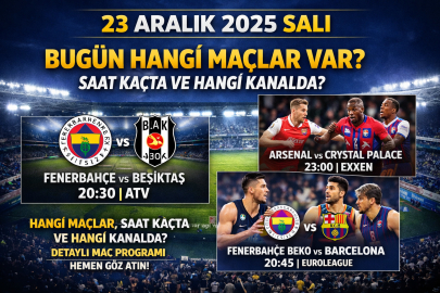 23 Aralık 2025 Salı spor programı: Bugün hangi maçlar var, saat kaçta ve hangi kanalda?