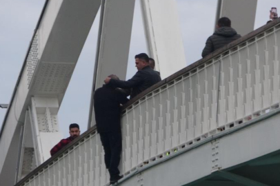 Manavgat’ta köprüde intihar girişimi
