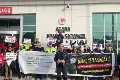 Miraç’ın ailesi Adana Adliyesi önünde adalet istedi