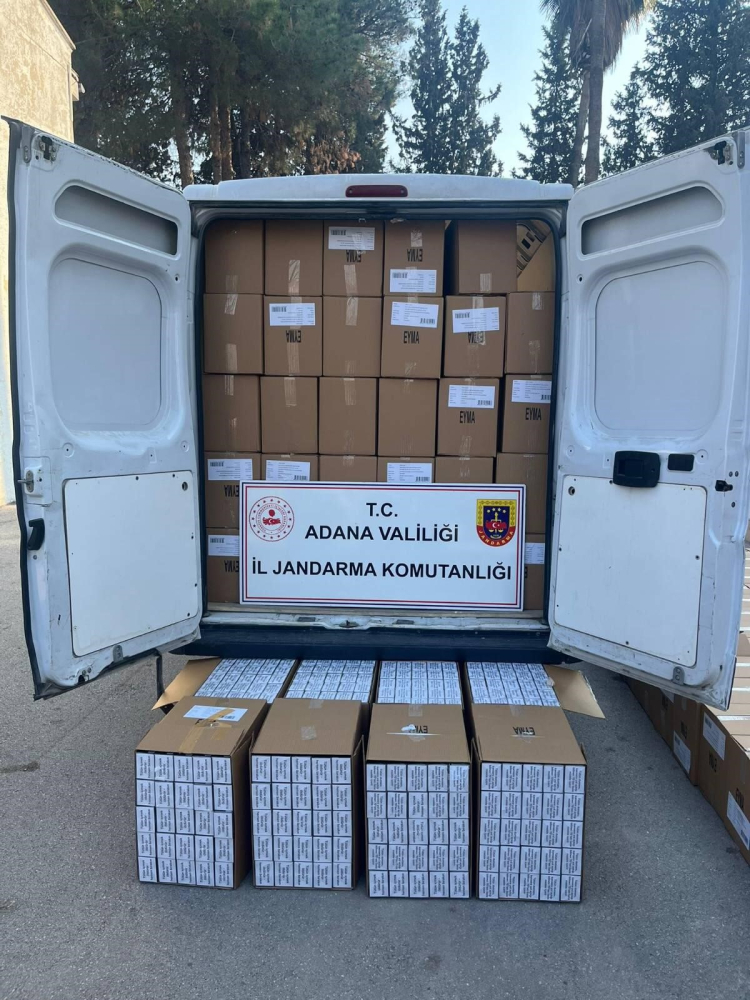 Adana’da 2 milyon 270 bin kaçak makaron ele geçirildi 2