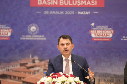 Çevre Bakanı Murat Kurum Hatay'da medya temsilcileriyle bir araya geldi