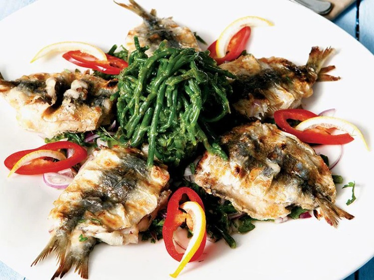 Izgara Balık ve Deniz Börülcesi