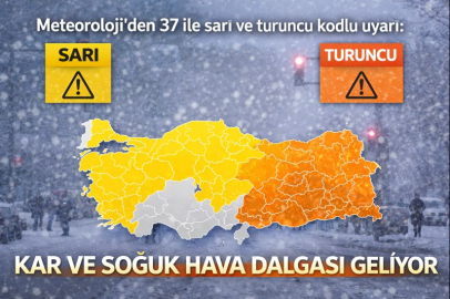 Meteoroloji'den 37 ile sarı ve turuncu kodlu uyarı: Kar ve soğuk hava dalgası geliyor