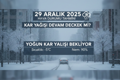 29 ARALIK 2025’TE HAVA NASIL OLACAK? KAR YAĞIŞI DEVAM EDECEK Mİ?