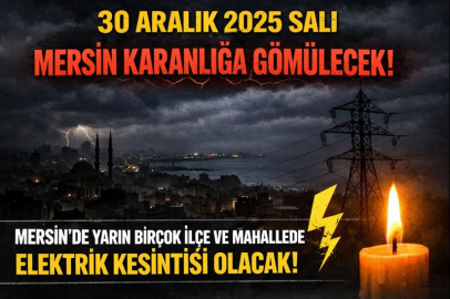 30 Aralık 2025 Salı Mersin karanlığa gömülecek! Mersin'de yarın birçok ilçe ve mahallede elektrik kesintisi olacak