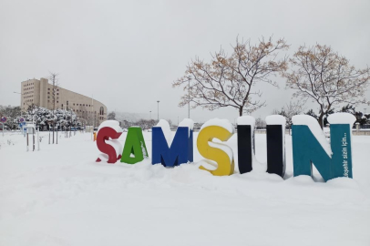 Olumsuz hava şartları nedeniyle Samsun'da 2 okulda eğitime ara verildi