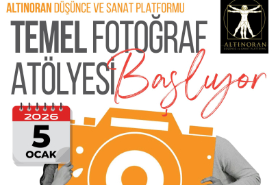 Altınoran’dan objektife yeni bir bakış: Temel Fotoğraf Atölyesi 5 Ocak'ta başlıyor