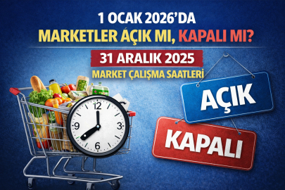1 OCAK 2026’DA MARKETLER AÇIK MI, KAPALI MI? 31 ARALIK 2025 MARKET ÇALIŞMA SAATLERİ