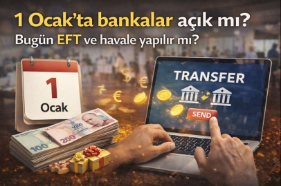 1 Ocak 2026 Perşembe bankalar açık mı, çalışıyor mu? Bugün EFT ve havale yapılıyor mu?