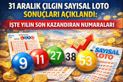 31 Aralık 2025 Çılgın Sayısal Loto sonuçları açıklandı: İşte yılın son kazandıran numaraları